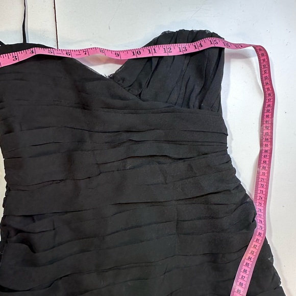 Walter By Walter Baker Black Ruched Chiffon Strapless Party Mini Dress NWT S - Picture 15 of 16